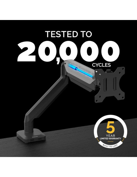 Brazo de Monitor Fellowes Platinum 32" Ergonómico USB Negro