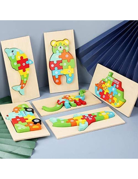 Rompecabezas 3D de Madera Moderngenic Camión de Bomberos