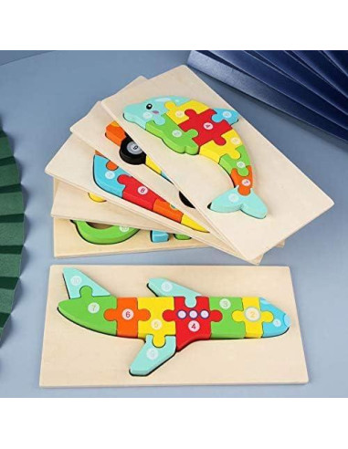 Rompecabezas 3D de Madera Moderngenic Camión de Bomberos