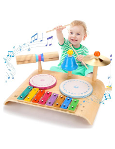 Set de Batería Sweet Time 8 en 1 para Niños de 3 a 7 Años