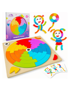 Juguetes Montessori de Aprendizaje - Bloques y Tableros 3-5 Años