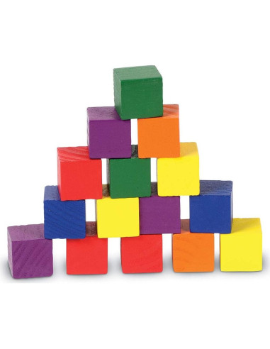 Cubos de Color de Madera Learning Resources Set de 100