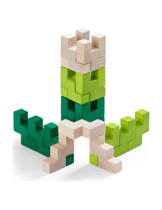 Bloques de Madera 3D HABA Viridis - Set de 21 Piezas Ecológicas
