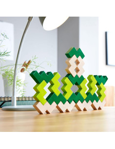 Bloques de Madera 3D HABA Viridis - Set de 21 Piezas Ecológicas 2