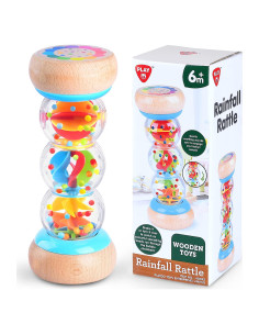 Palo de Lluvia PLAY 18,5 cm Juguete Montessori Bebés 6-12 meses