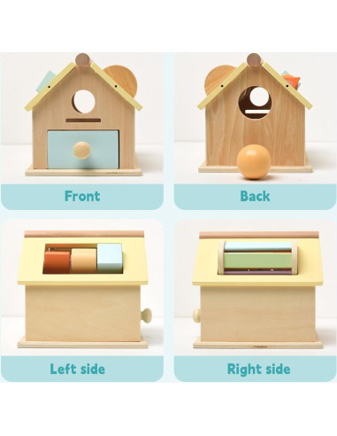 Juguetes Montessori de Madera WOODENFUN 4-en-1 para Niños