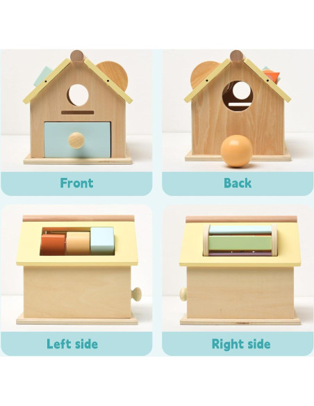 Juguetes Montessori de Madera WOODENFUN 4-en-1 para Niños