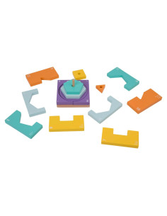 Juguete de Clasificación y Apilamiento de Madera YunHe I702 - 16 Piezas