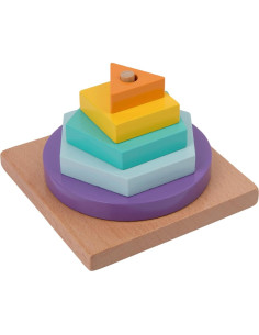 Juguete de Clasificación y Apilamiento de Madera YunHe I702 - 16 Piezas 2