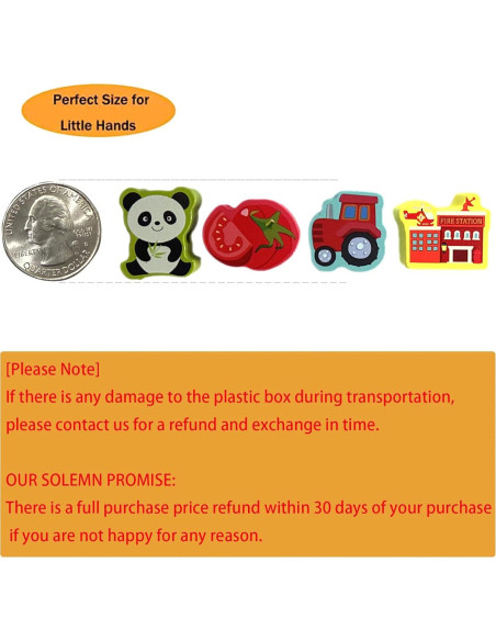 Cuentas de Enhebrar de Madera Intsinzi 42 Piezas Educativas