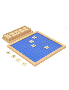 Tabla de Cien Montessori Elite - Fichas de Madera 1-100