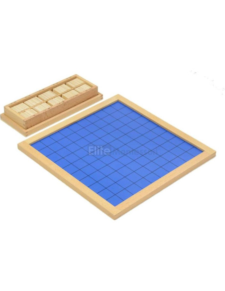 Tabla de Cien Montessori Elite - Fichas de Madera 1-100