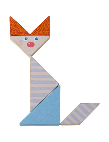 Juguete de Apilamiento de Madera HABA Tangram 21 Formas 3+