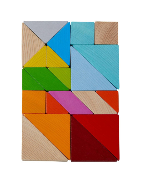 Juguete de Apilamiento de Madera HABA Tangram 21 Formas 3+
