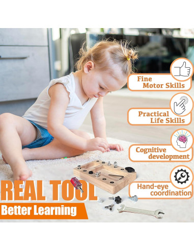 Juego de Tablero de Destornillador Deartisan 17 Pcs 12 Agujeros