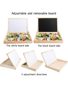 Juguete Educativo de Madera Skrtuan Puzzle Magnético 100 Piezas 2