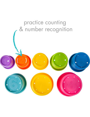 Apilador Geométrico y Tazas Apilables Melissa & Doug - Juguetes Educativos