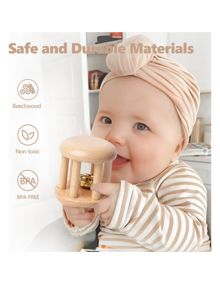 Set de Juguetes de Madera Montessori TUOWITA 6 Piezas Bebés