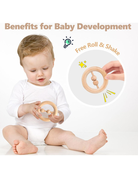 Set de Juguetes de Madera Montessori TUOWITA 6 Piezas Bebés