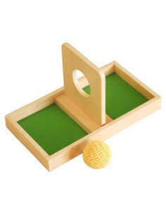 Tablero Imbucare Montessori Outlet con Bola Tejida - 27x15cm