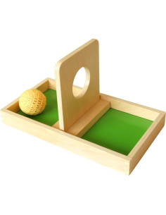 Tablero Imbucare Montessori Outlet con Bola Tejida - 27x15cm 2