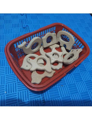 Juguete de Dentición de Madera Alenybeby 11 Piezas Orgánico