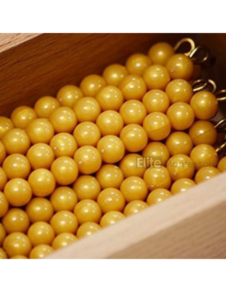 Barras de Cuentas Doradas de 10 Elite Montessori 45