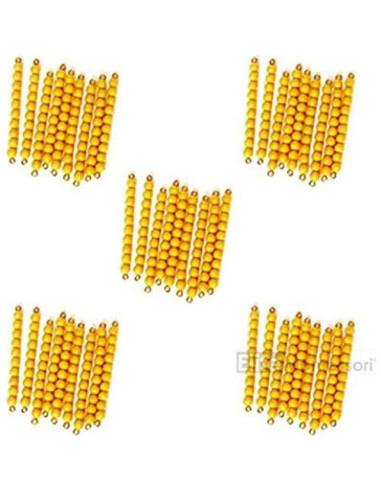 Barras de Cuentas Doradas de 10 Elite Montessori 45