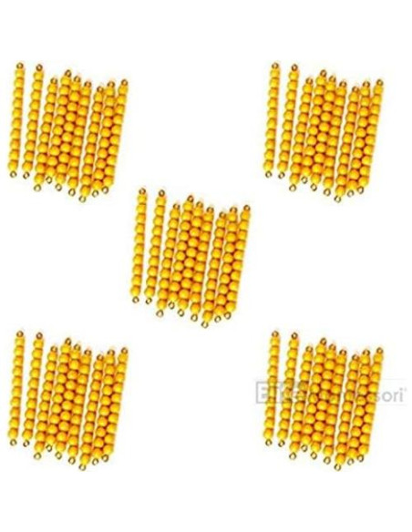 Barras de Cuentas Doradas de 10 Elite Montessori 45