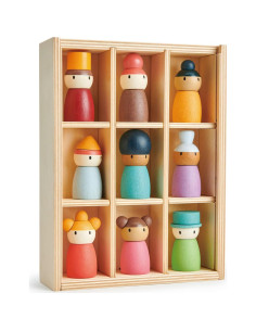 Hotel de la Gente Feliz Tender Leaf Toys - 9 Figuras Inclusivas 2