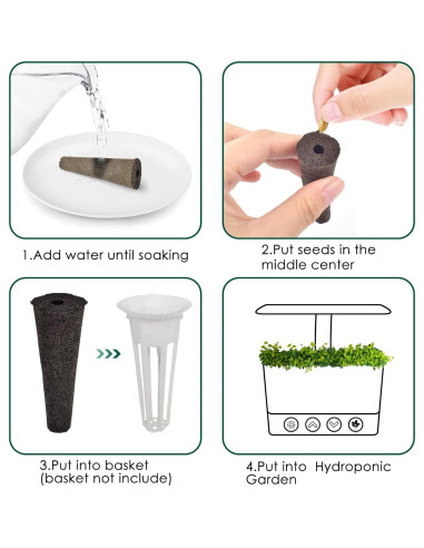 Esponjas de Crecimiento PACETAP 50 Piezas para Jardín Hidropónico