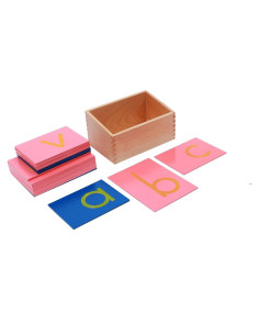 Materiales Montessori Letras de Papel de Lija - Adena L010