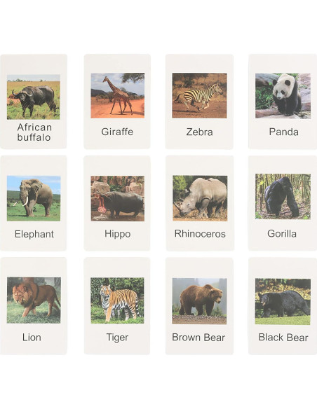 Figuras de Animales Montessori MIKNEKE 12 Piezas Realistas