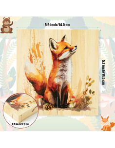 Rompecabezas de Madera 4 en 1 CJiangpo Animales del Bosque 2