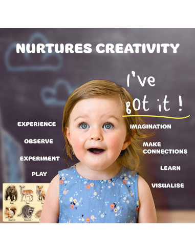 Rompecabezas de Madera MoinKidz Animales del Bosque 33x20cm