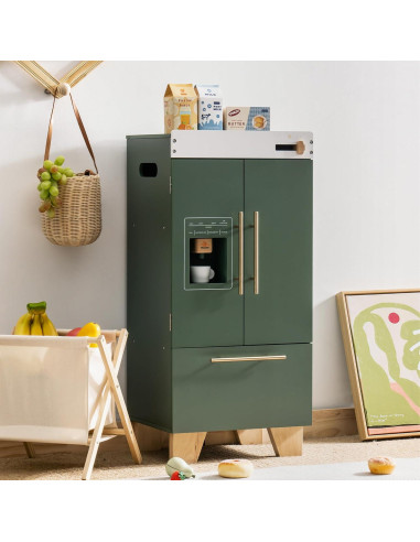 Juguete Nevera de Madera ROBOTIME Verde Vintage 35x15.5x77.5cm