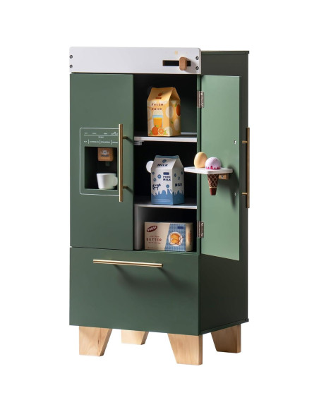Juguete Nevera de Madera ROBOTIME Verde Vintage 35x15.5x77.5cm