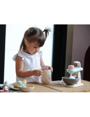 Batidora de Pie de Madera PlanToys para Niños 2+