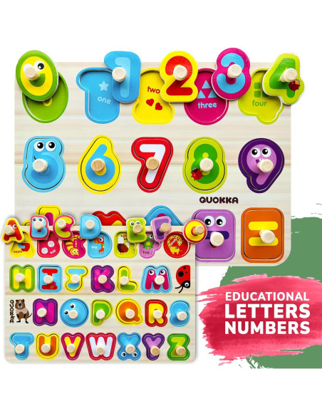 Rompecabezas Montessori QUOKKA - 8 Piezas de Madera Educativos