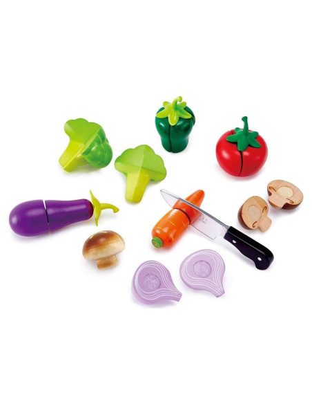 Hape Verduras de Jardín - Juego de Cocina de Madera para Niños