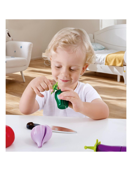 Hape Verduras de Jardín - Juego de Cocina de Madera para Niños