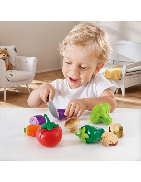 Hape Verduras de Jardín - Juego de Cocina de Madera para Niños