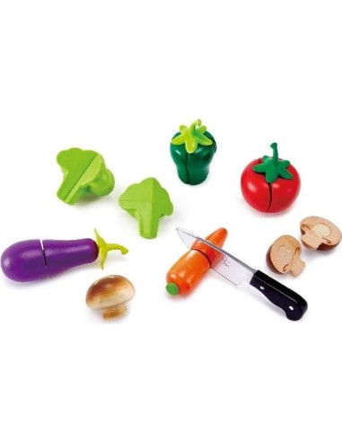 Hape Verduras de Jardín - Juego de Cocina de Madera para Niños
