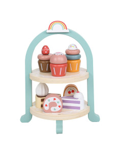 Juego de Comida de Postre de Madera MIKNEKE para Niños