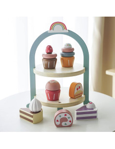 Juego de Comida de Postre de Madera MIKNEKE para Niños 2