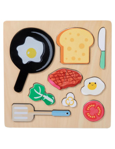 Rompecabezas de Madera Adena Montessori Comida Falsa 0.71 kg