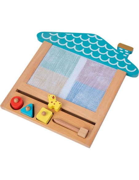 Tablero de Dibujo Magnético de Madera YunHe 31.5x30cm para Niños