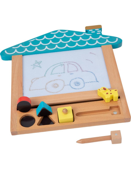 Tablero de Dibujo Magnético de Madera YunHe 31.5x30cm para Niños