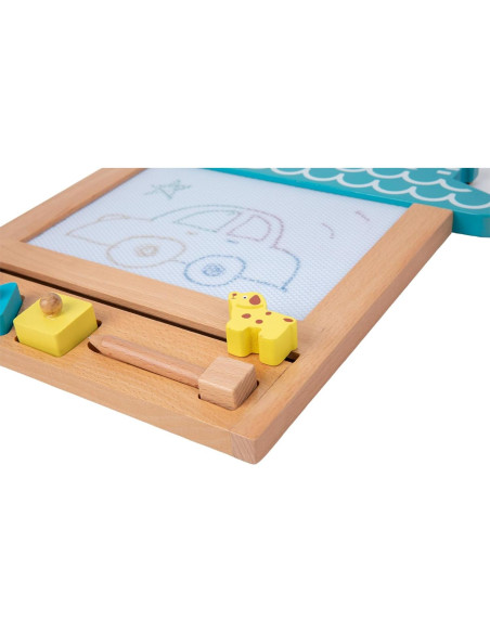 Tablero de Dibujo Magnético de Madera YunHe 31.5x30cm para Niños