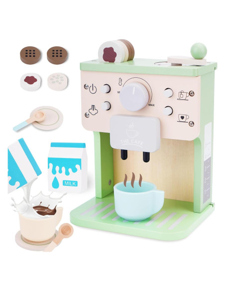 Cafetera de Juguete de Madera Shen Zhen 12 Piezas 3-5 Años